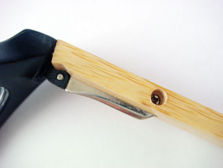 how to install hinges onto bamboo frames